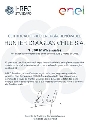 CERT ENERGIA RENOVABLE I REC